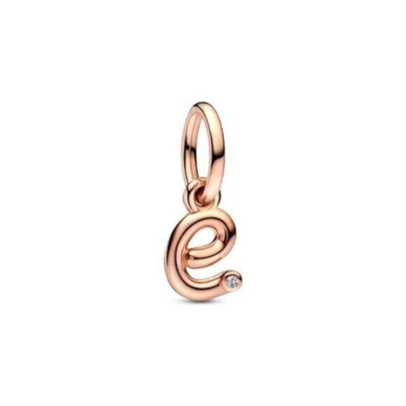 Pandora Moments 14K Rose Gold Plated Cz Dangle Charm - Picture 1 of 3